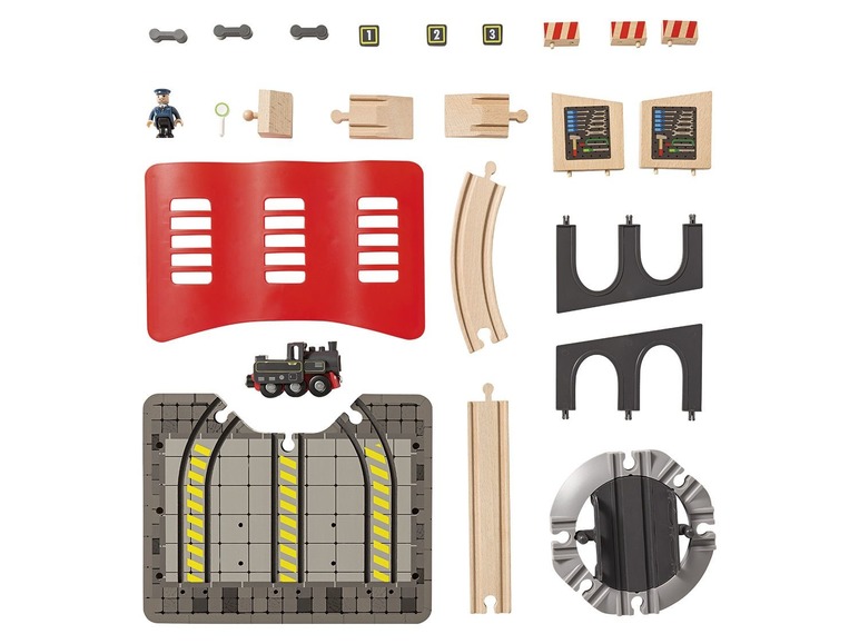 Ga naar volledige schermweergave: Playtive JUNIOR Uitbreidingsset voor houten spoorweg - afbeelding 3