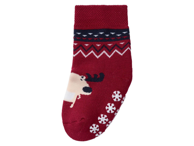 Aller en mode plein écran lupilu® Chaussettes de Noël pour enfants, 2 paires, coton, polyamide et élasthanne - Photo 5