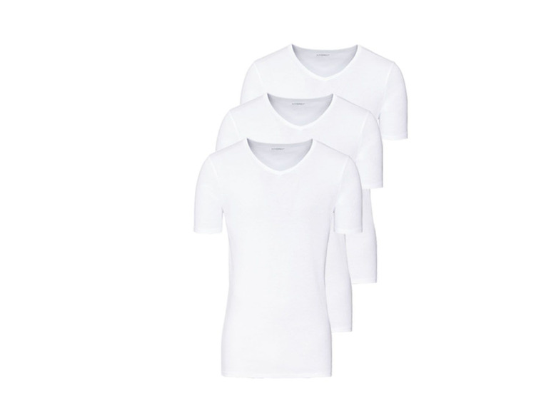 Aller en mode plein écran LIVERGY® T-shirts pour hommes, set de 3, pur coton - Photo 2
