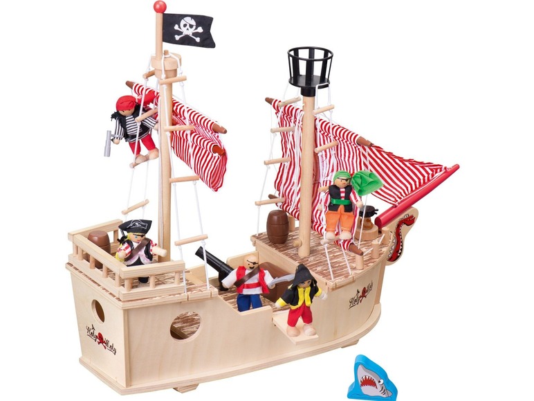 Ga naar volledige schermweergave: Playtive JUNIOR Houten kasteel, boerderij of piratenboot - afbeelding 5