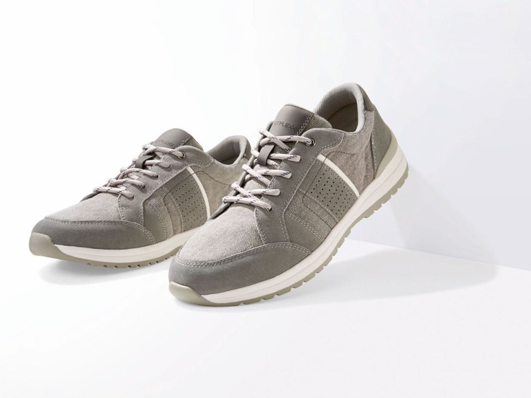 Ga naar volledige schermweergave: LIVERGY® Comfortschoenen voor heren, leder, PU, textiel, latex, TPR - afbeelding 7