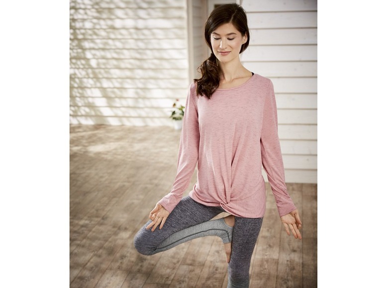 Aller en mode plein écran CRIVIT T-shirt de yoga à manches longues pour femmes - Photo 3