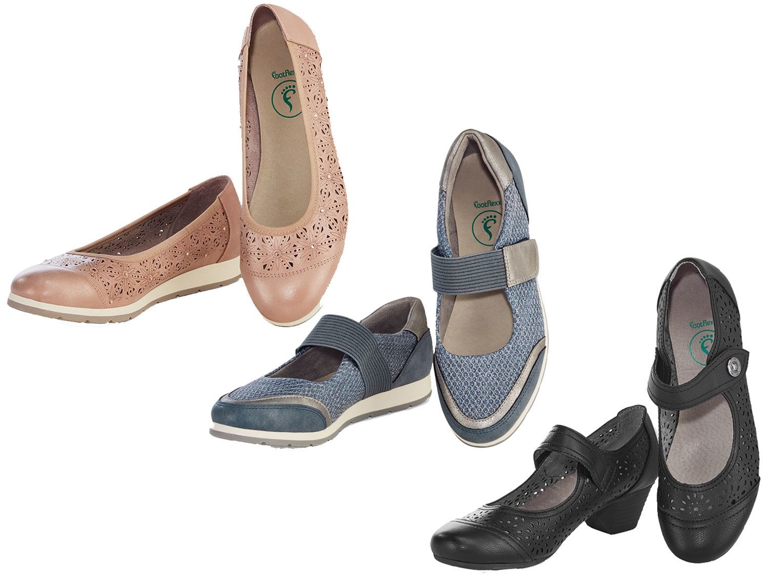footflexx Comfortballerina's of -pumps voor dames