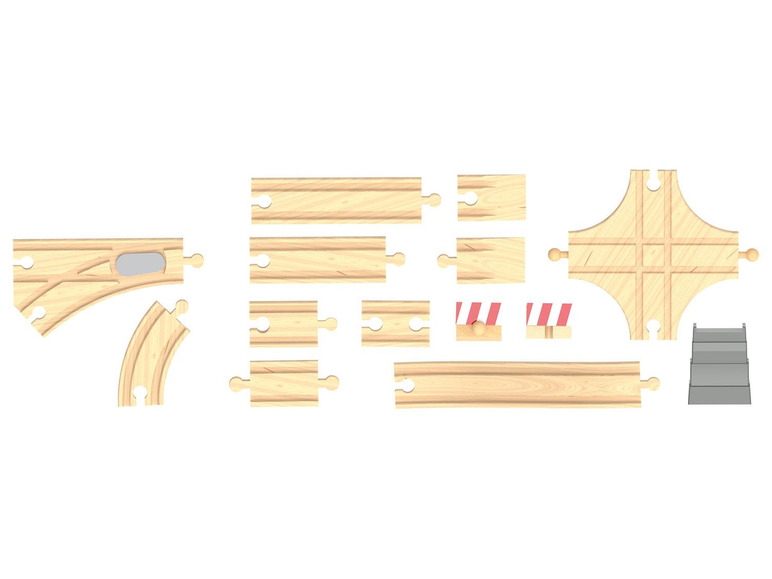 Ga naar volledige schermweergave: Playtive Uitbreidingsset voor houten spoorweg - afbeelding 17