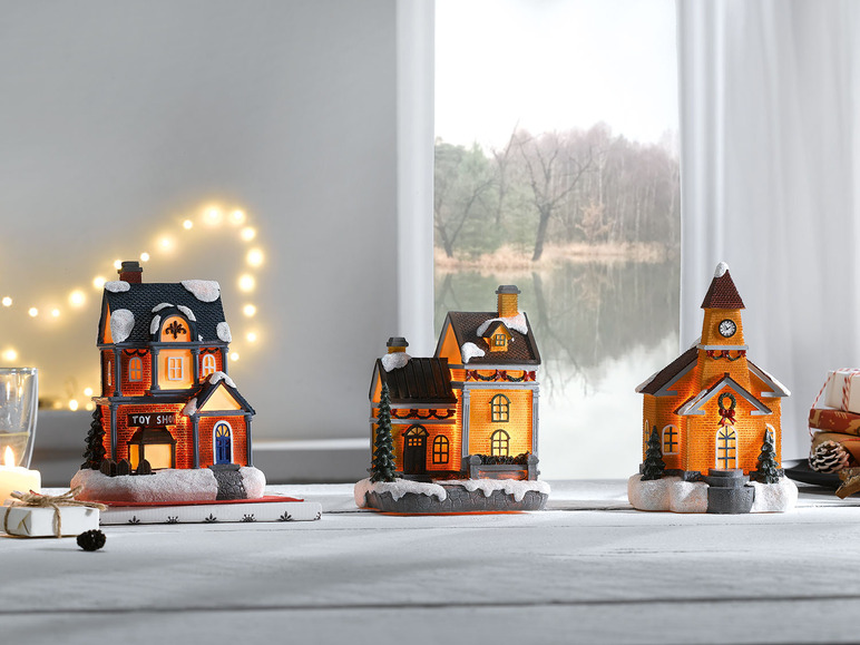 Ga naar volledige schermweergave: LIVARNO home Kersthuisjes met ledverlichting - afbeelding 7