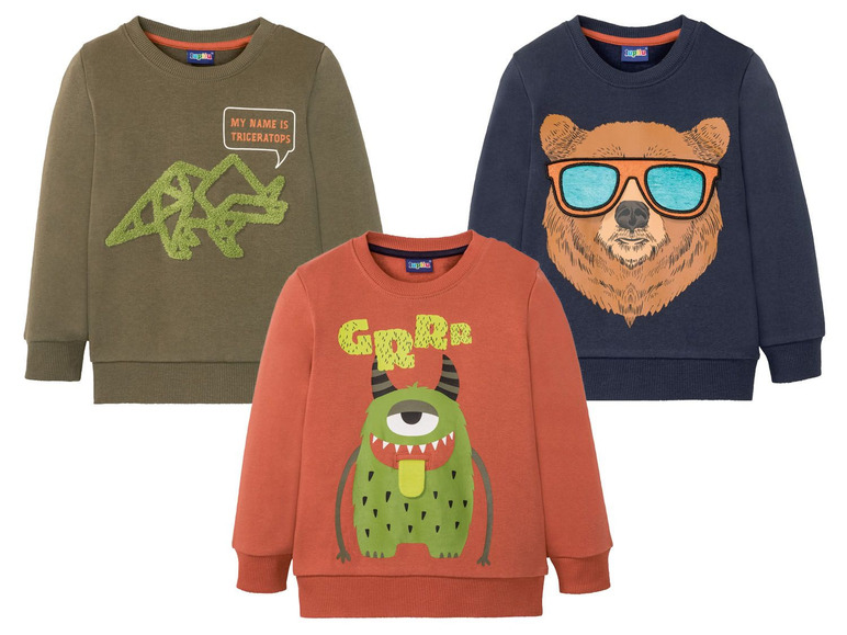 Ga naar volledige schermweergave: lupilu® Sweatshirt voor jongens, katoen en polyester - afbeelding 1