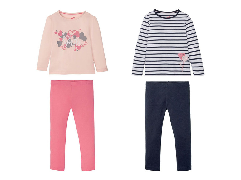 Ga naar volledige schermweergave: lupilu® Pyjama voor meisjes, 86/92 - 110/116, set van 2 - afbeelding 2