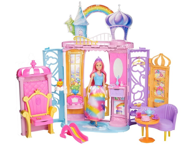 Ga naar volledige schermweergave: Barbie Sprookjeskasteel »Dreamtopia« - afbeelding 1