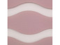 Tissu de rideau rose avec un motif ondulé.