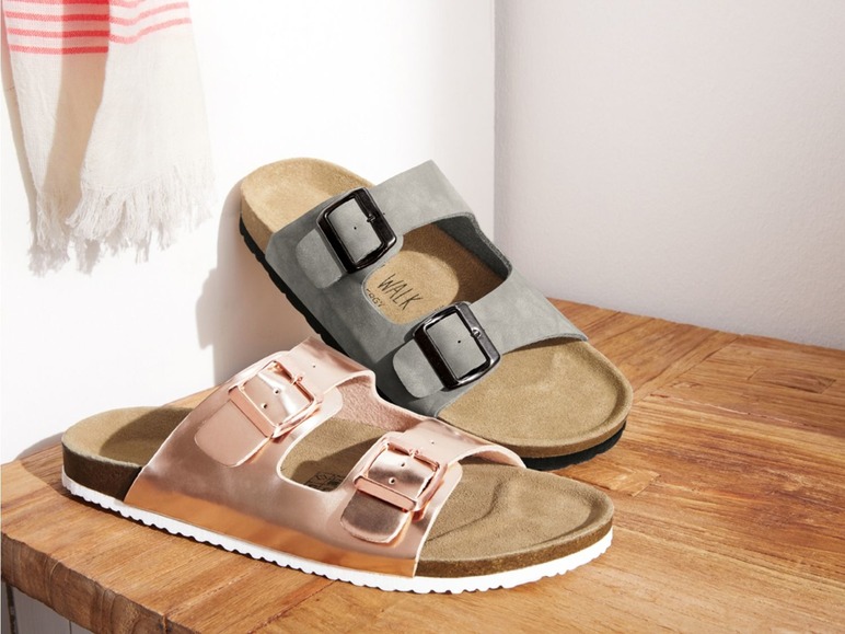 Ga naar volledige schermweergave: LIVERGY® Slippers voor heren, leder - afbeelding 4