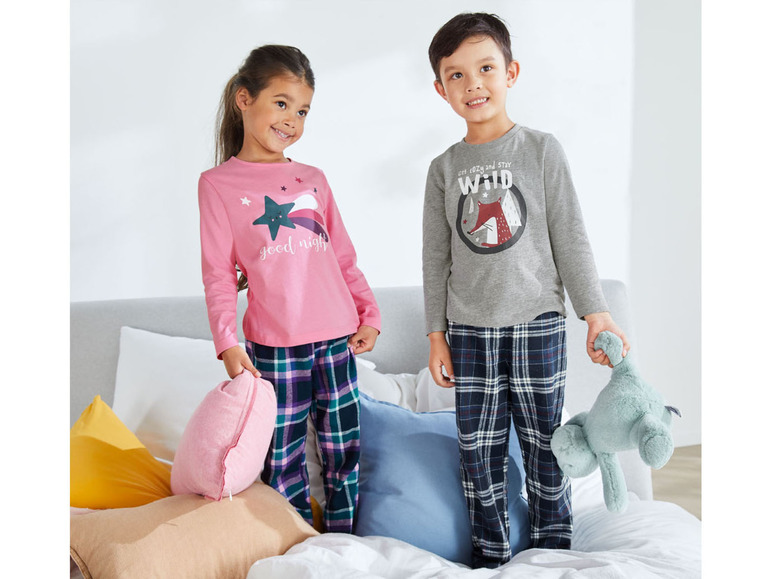 Ga naar volledige schermweergave: lupilu Katoenen pyjama met broek van zacht flanel - afbeelding 14