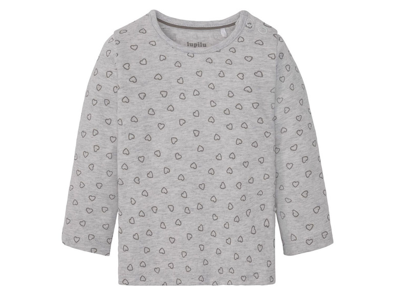 Ga naar volledige schermweergave: lupilu® T-shirt met lange mouwen voor baby's, set van 2, 50/56 - 86/92 - afbeelding 3