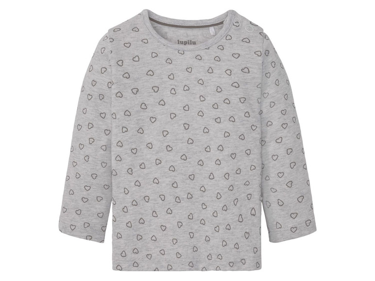 Aller en mode plein écran lupilu® T-shirt à manches longues bébé, set de 2, 50/56 - 86/92 - Photo 3
