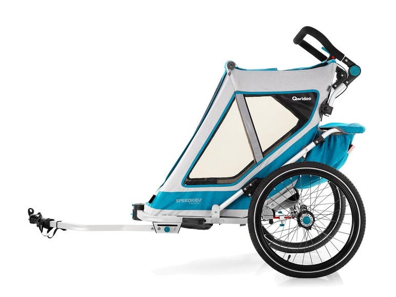 Aller en mode plein écran Qeridoo Remorque à vélo »Speedkid2 Pro«, pour 2 enfants - Photo 1