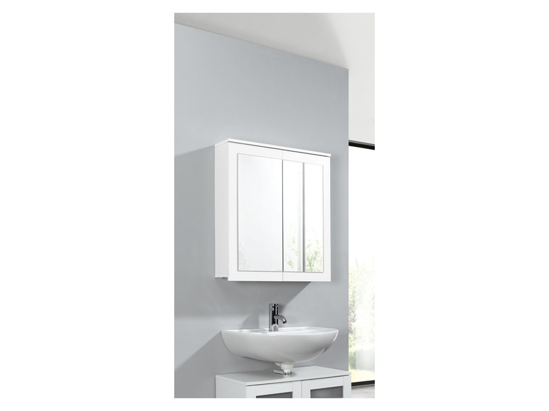 Aller en mode plein écran LIVARNO home Armoire de toilette à miroir, 69 x 77 x 17 cm - Photo 3
