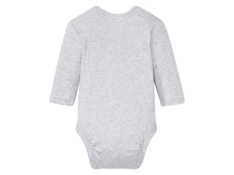 Aller en mode plein écran lupilu® Set de 5 bodies en pur coton avec manches longues - Photo 8