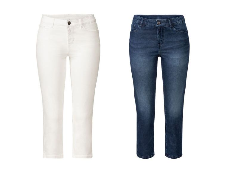 Ga naar volledige schermweergave: esmara® Capri-jeans voor dames, skinny fit, biokatoen en elastaan - afbeelding 1
