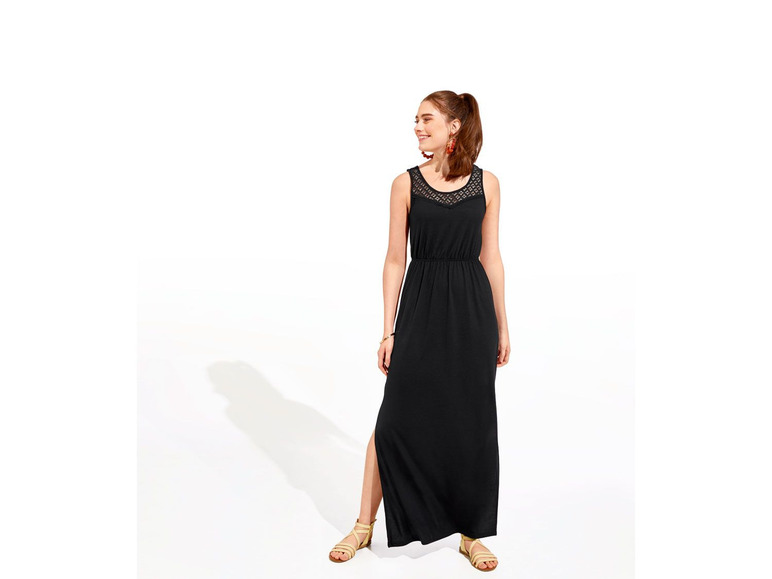 Ga naar volledige schermweergave: ESMARA® Maxi-jurk met lange zijsplitten - afbeelding 7