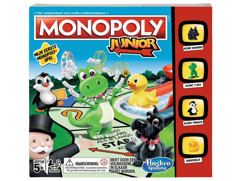 Ga naar volledige schermweergave: Hasbro Gezelschapsspel Monopoly Junior (NL) - afbeelding 1