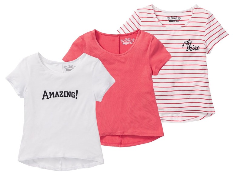 Aller en mode plein écran pepperts!® Set de 3 T-shirts pour filles - Photo 1