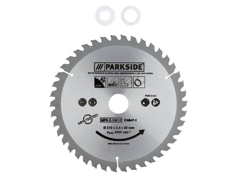 Ga naar volledige schermweergave: PARKSIDE® Cirkelzaagblad 160/190/210 x 2,2/2,4 x 30 mm - afbeelding 2