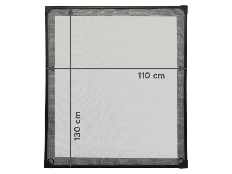 Ga naar volledige schermweergave: Aluminium vliegenraam, 110 x 130 cm, magnetisch - afbeelding 5