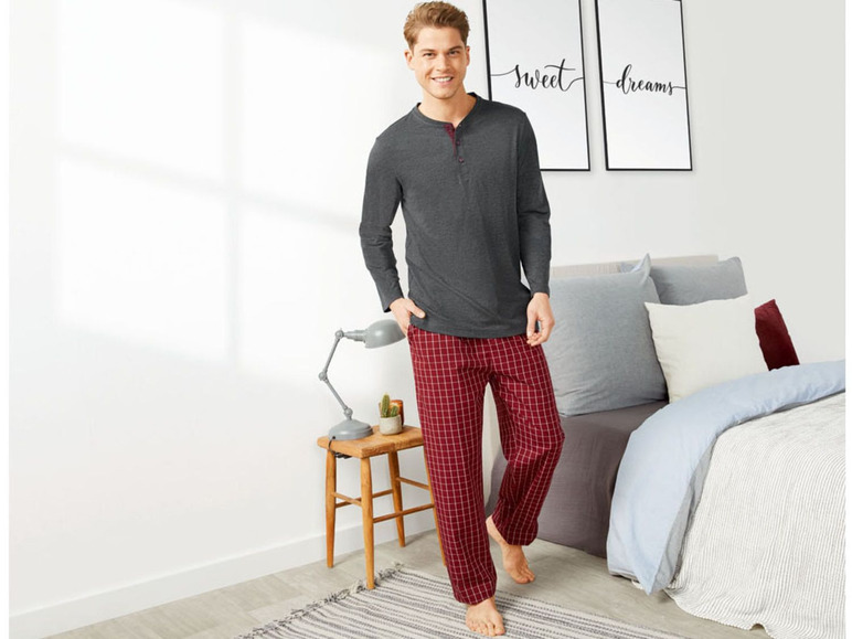 Ga naar volledige schermweergave: LIVERGY® Pyjama voor heren, S - XL - afbeelding 10