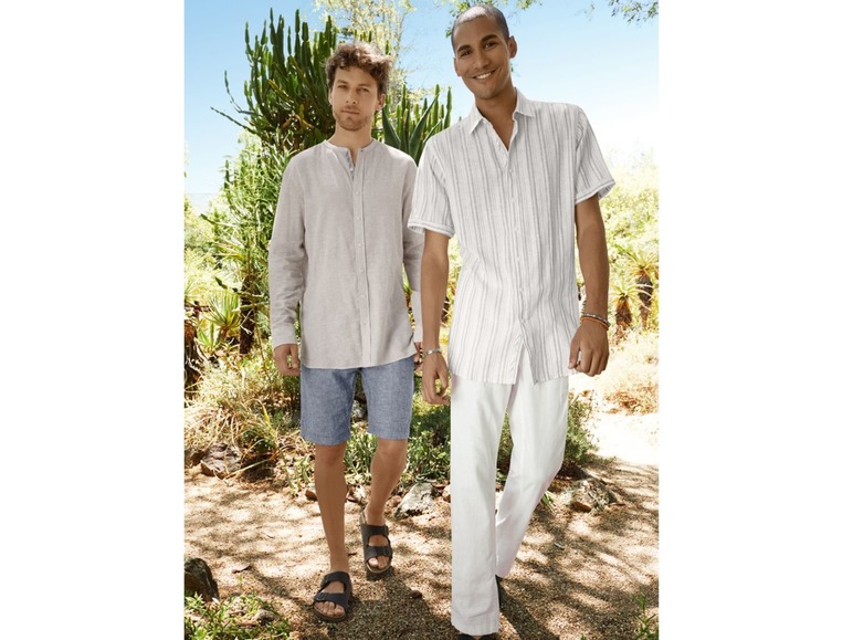 Aller en mode plein écran LIVERGY® Pantalon d'été en lin et coton - Photo 6
