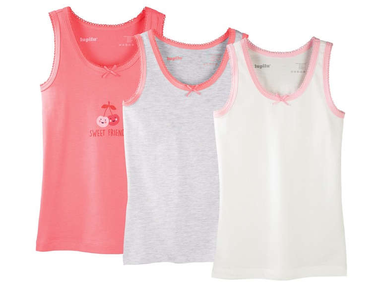 Aller en mode plein écran lupilu® Set de 3 tops pour filles - Photo 2