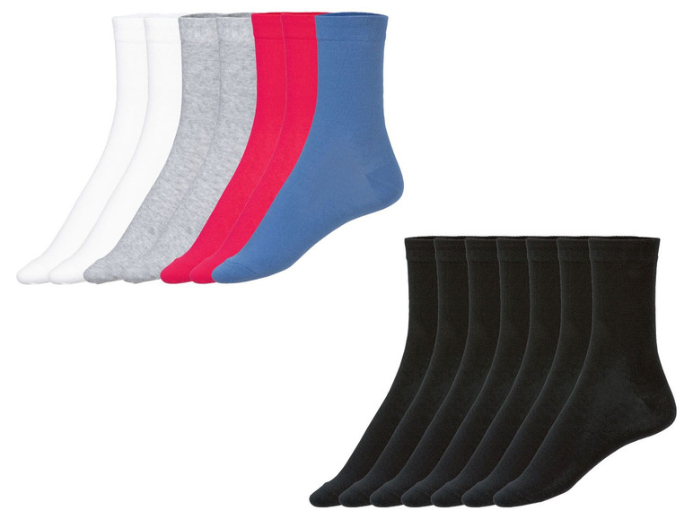 Aller en mode plein écran esmara® Chaussettes pour femmes, 7 paires, coton, polyamide et élasthanne - Photo 1