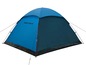 Une tente High Peak bleue pour le camping.