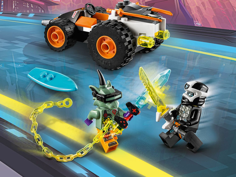 Ga naar volledige schermweergave: LEGO® NINJAGO Cole's speederwagen (71706) - afbeelding 8