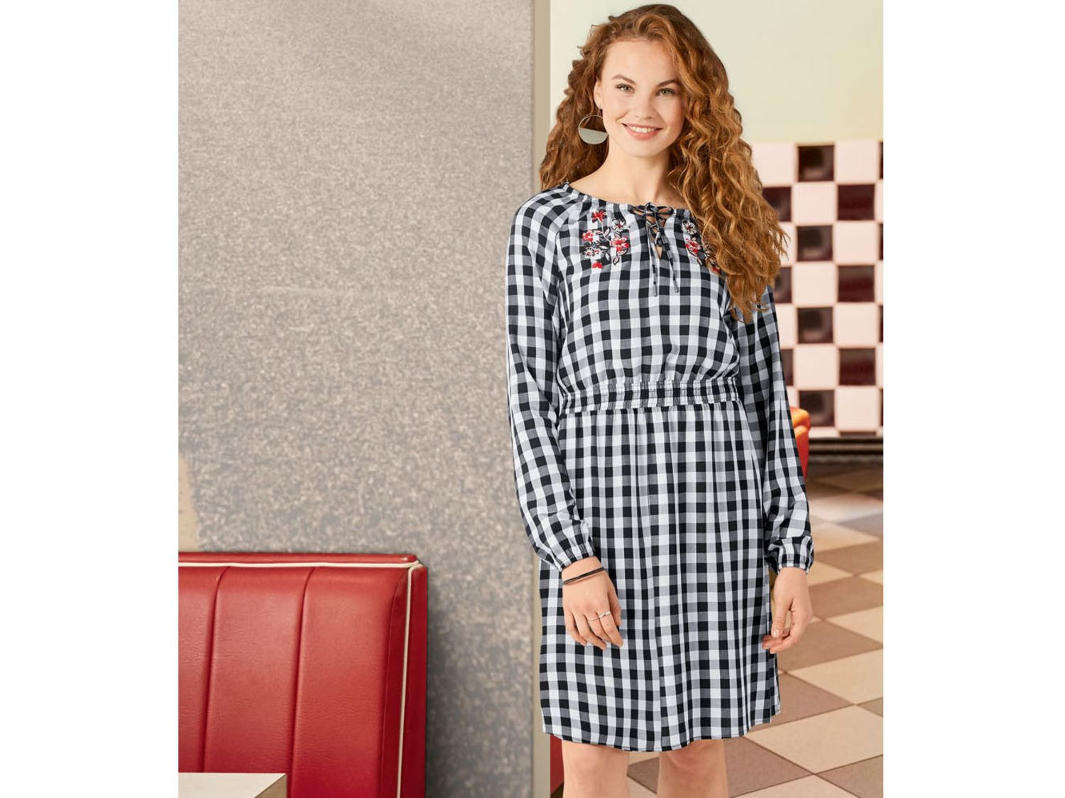 esmara Jurk voor dames, viscose online kopen op Lidl.be