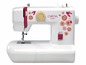Une machine à coudre Carina Junior blanche avec un imprimé floral.
