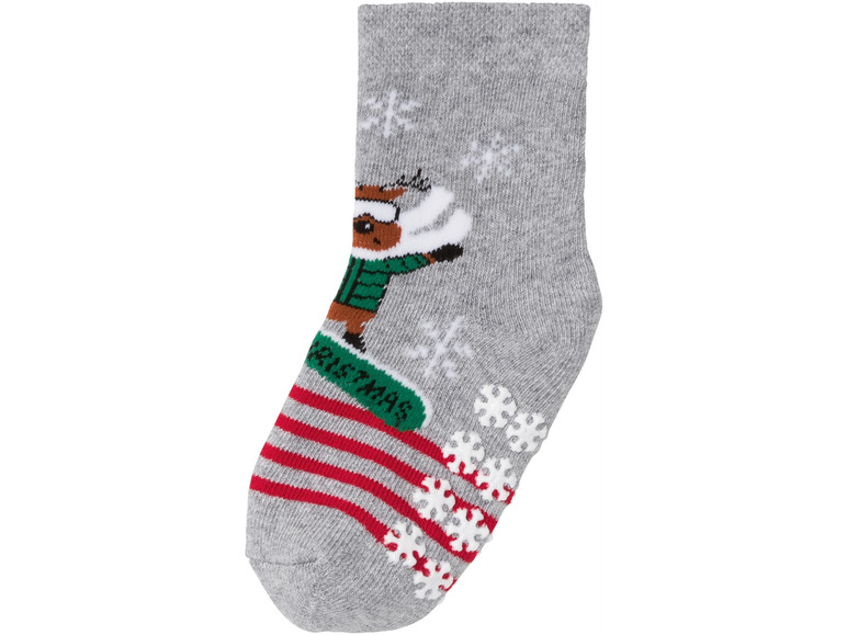 Aller en mode plein écran lupilu® Set de 2 paires de chaussettes de Noël en un mélange de coton - Photo 3