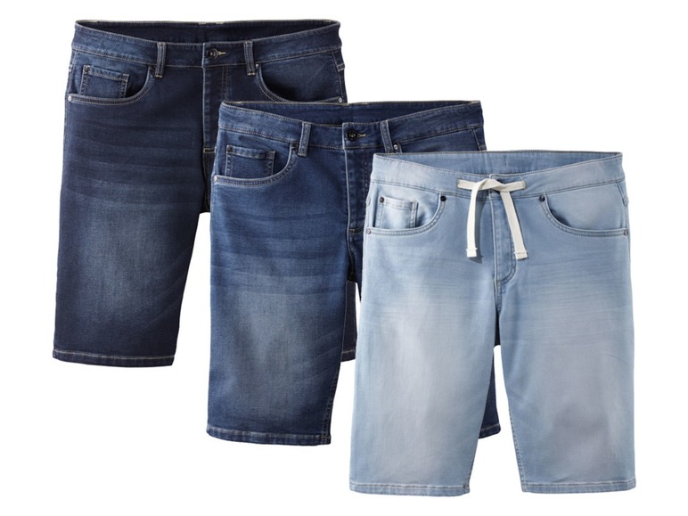 Aller en mode plein écran LIVERGY® Bermuda en jean molletonné pour hommes - Photo 1