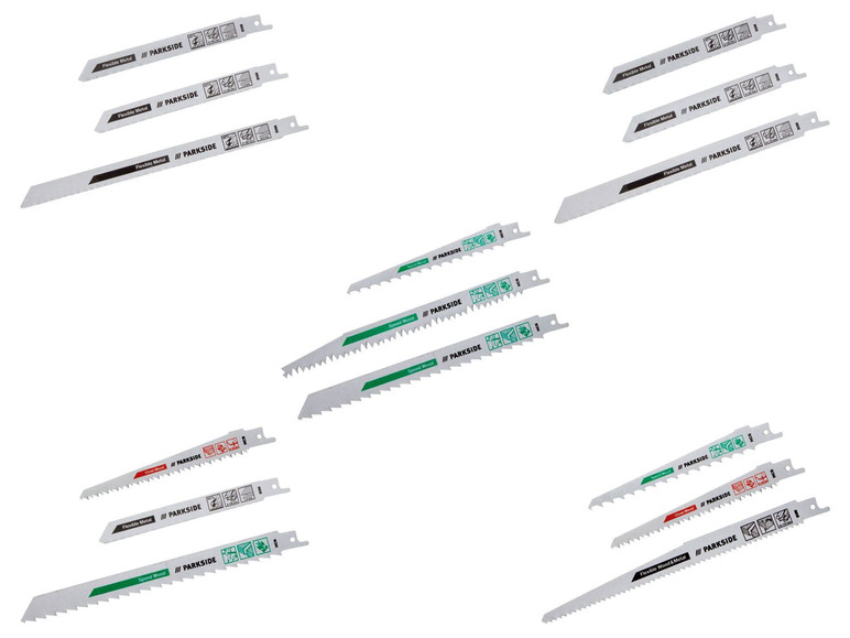 Aller en mode plein écran PARKSIDE® Lames de scie sabre, 3 pièces - Photo 1