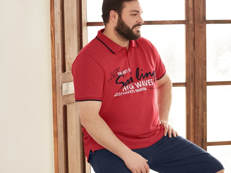 Ga naar volledige schermweergave: LIVERGY® Polo voor heren - afbeelding 5