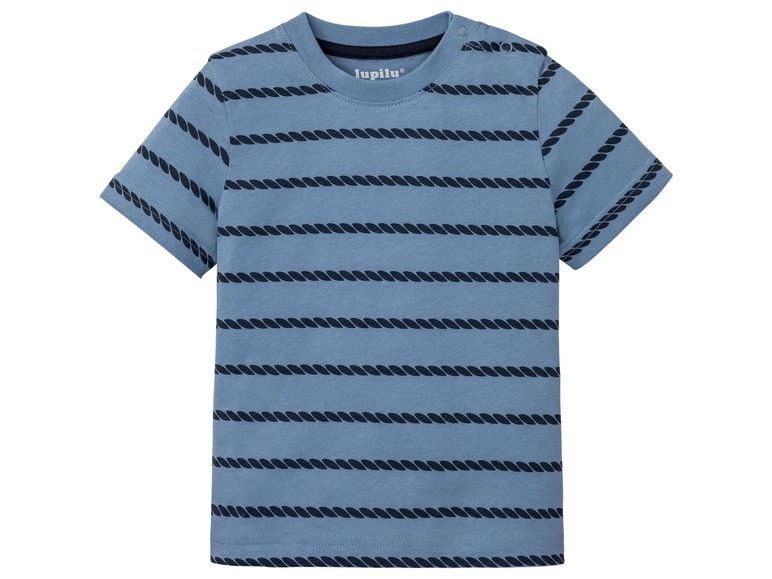 Ga naar volledige schermweergave: lupilu® Set van 4 T-shirts voor jongens, biokatoen - afbeelding 7