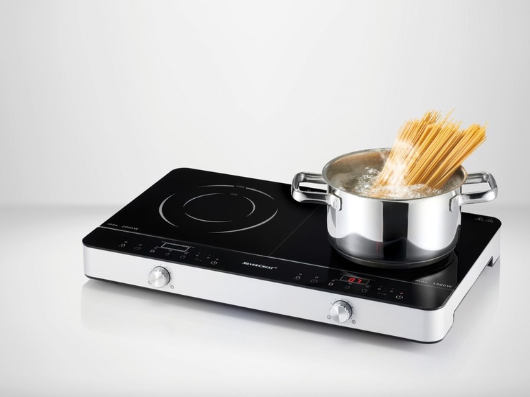 SILVERCREST® Plaque à induction double, 3500 W, diamèt…