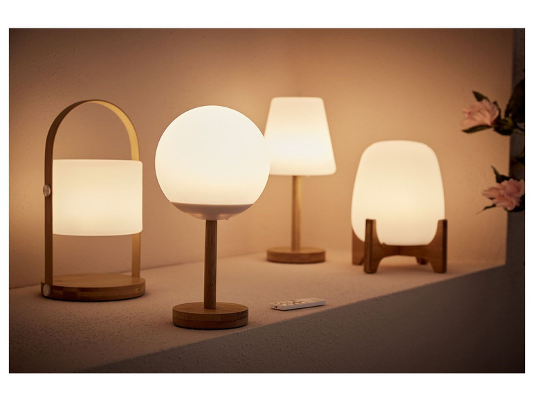Aller en mode plein écran LIVARNO home Lampe de table à LED sans fil, luminosité réglable - Photo 2