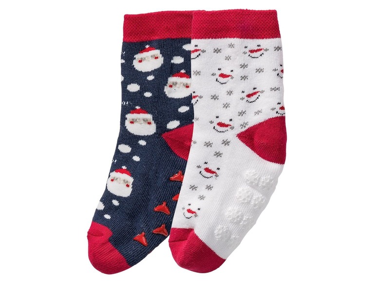 Aller en mode plein écran lupilu® 2 paires de chaussettes de Noël pour garçons - Photo 2