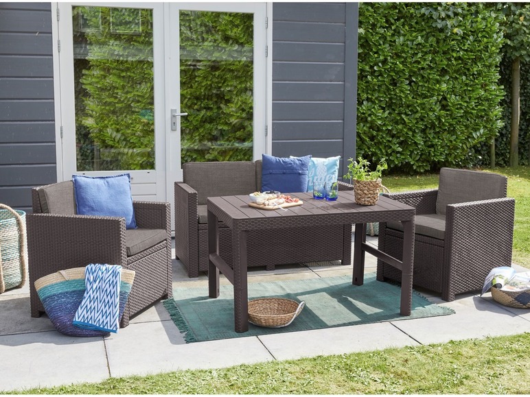 Aller en mode plein écran Keter Set de meubles de jardin en osier, 4 pièces - Photo 4