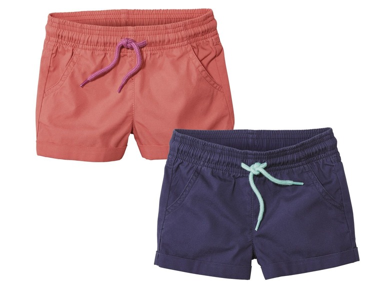 Ga naar volledige schermweergave: lupilu® Set van 2 shorts voor meisjes - afbeelding 5
