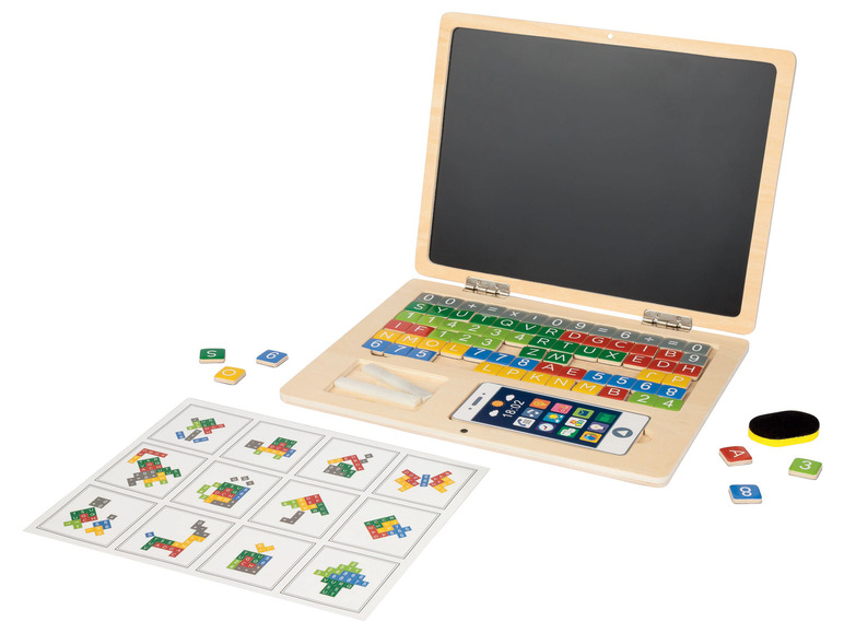 Ga naar volledige schermweergave: PLAYTIVE® Houten laptop voor kinderen - afbeelding 1