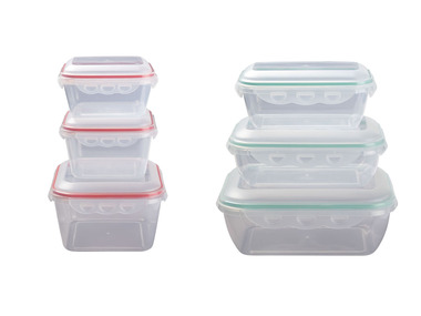 ERNESTO® Boîtes de conservation, set de 3, plastique, sans BPA