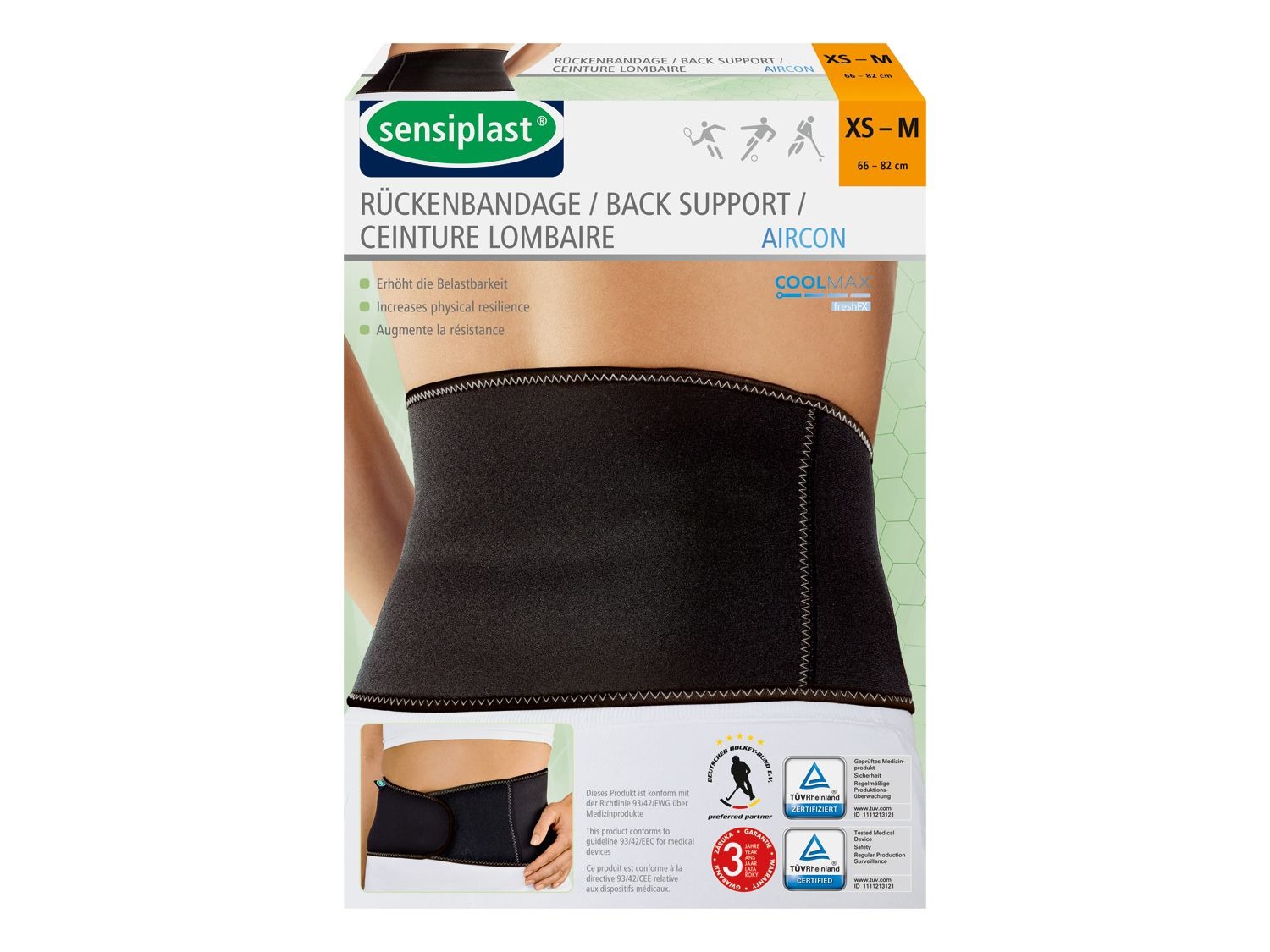 sensiplast® Rugbandage AIRcon online Lidl.be