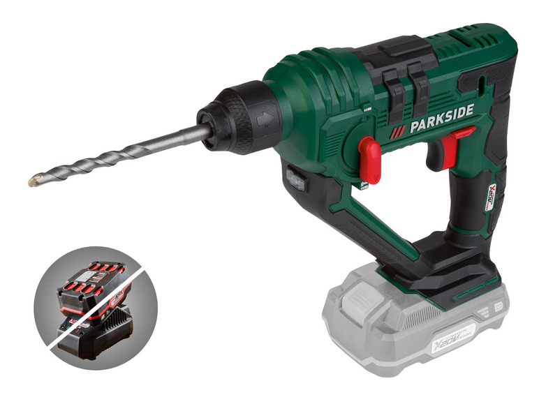 Aller en mode plein écran PARKSIDE® Marteau perforateur sans fil avec SDS-plus » PABH 20-Li B2 «, 20 V - Photo 1