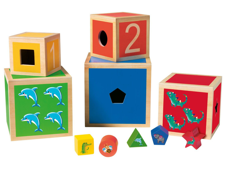 Ga naar volledige schermweergave: Playtive Educatief houten speelgoed, fijne motoriek - afbeelding 5