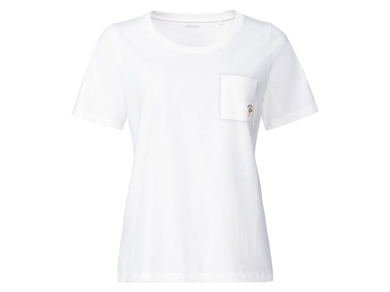 Ga naar volledige schermweergave: esmara® T-shirt voor dames, korte mouwen, puur katoen - afbeelding 8